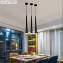 GobekUsa Novelty LED Pendant Lamp dimmable Lights Kitchen Island Dining Room Shop Bar Counter Decoration Cylinder Pipe Pendant Lights