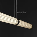 GobekUsa Black Copper Glass Pendant Dining Room Hanging Lamp Luxe Ceiling Decor