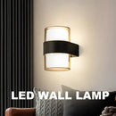 Modern black courtyard led wall light outdoor garden sconce by Decorbites