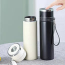 Modern black & cream 400ml stainless steel tumbler kitchen travel cup by Decorbites