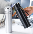 Modern black & cream 400ml stainless steel tumbler kitchen travel cup by Decorbites