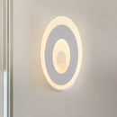 GobekUsa Modern Disk LED Wall Sconce Light Fixture in Black/White with Warm/White Lighting