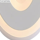 GobekUsa Modern Disk LED Wall Sconce Light Fixture in Black/White with Warm/White Lighting