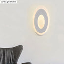 GobekUsa Modern Disk LED Wall Sconce Light Fixture in Black/White with Warm/White Lighting