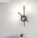 GobekUsa Modern LED Black Rounded Wall Sconce Lighting in Warm/White Light