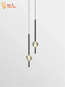 GobekUsa Crystal Bedroom Pendant Lights LED Modern Minimalist Indoor Lighting