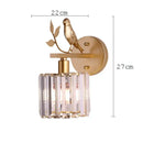GobekUsa Crystal Bird Wall Lamp: Modern Luxury for Living Room, Bedroom, and Corridor