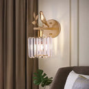 GobekUsa Crystal Bird Wall Lamp: Modern Luxury for Living Room, Bedroom, and Corridor