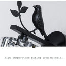 GobekUsa Crystal Bird Wall Lamp: Modern Retro Luxury Light for Living Room Bedroom Aisle