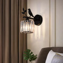 GobekUsa Crystal Bird Wall Lamp: Modern Luxury for Living Room, Bedroom, and Corridor