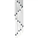 GobekUsa Crystal Bubble Chandelier Pendant Light - Modern Staircase Hanging Fixture