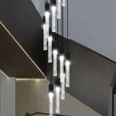 GobekUsa Crystal Bubble Chandelier Pendant Light - Modern Staircase Hanging Fixture