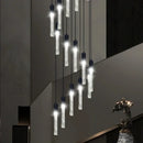 GobekUsa Crystal Bubble Chandelier Pendant Light - Modern Staircase Hanging Fixture