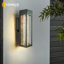 GobekUsa Crystal Bubble Glass Wall Lamp 11W LED Outdoor Sconce IP65 Garden Light