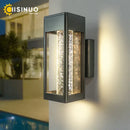 GobekUsa Crystal Bubble Glass Wall Lamp 11W LED Outdoor Sconce IP65 Garden Light