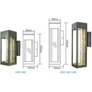 GobekUsa Crystal Bubble Glass Wall Lamp 11W LED Outdoor Sconce IP65 Garden Light