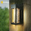 GobekUsa Crystal Bubble Glass Wall Lamp 11W LED Outdoor Sconce IP65 Garden Light