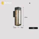 GobekUsa Crystal Bubble Glass Wall Lamp 11W LED Outdoor Sconce IP65 Garden Light