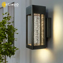 GobekUsa Crystal Bubble Glass Wall Lamp 11W LED Outdoor Sconce IP65 Garden Light