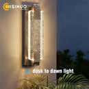 GobekUsa Crystal Bubble Glass LED Outdoor Wall Sconce for Porch and Garden