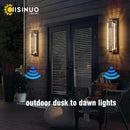 GobekUsa Crystal Bubble Glass LED Outdoor Wall Sconce for Porch and Garden