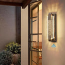 GobekUsa Crystal Bubble Glass LED Outdoor Wall Sconce for Porch and Garden
