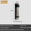 GobekUsa Crystal Bubble LED Outdoor Wall Lamp for Porch, Entryway & Garden
