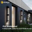 GobekUsa Crystal Bubble LED Wall Lamp: Stylish Exterior Lighting for Garden, Porch & Entryway