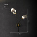 GobekUsa Black Crystal Copper Chandelier LED Hanging Lamps for Dinning Room