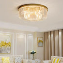 GobekUsa Crystal Flush Mount Ceiling Light for Home Hotel Restaurant Decoration