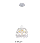 GobekUsa Crystal Flush Mount Chandelier for Hallway Foyer, Modern Hollow Carved Ceiling Light