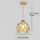 GobekUsa Crystal Flush Mount Chandelier for Hallway Foyer, Modern Hollow Carved Ceiling Light