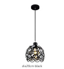 GobekUsa Crystal Flush Mount Chandelier for Hallway Foyer, Modern Hollow Carved Ceiling Light