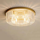 GobekUsa Crystal Flush Mount Ceiling Light for Elegant Home Decor