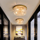 GobekUsa Crystal Flush Mount Ceiling Light for Elegant Home Decor