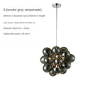 GobekUsa Crystal Grape Chandelier: Elegant Pendant Lighting for Living Room Dining Room Bedroom