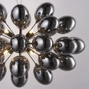 GobekUsa Crystal Grape Chandelier: Elegant Pendant Lighting for Living Room Dining Room Bedroom