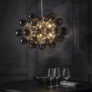 GobekUsa Crystal Grape Chandelier: Elegant Pendant Lighting for Living Room Dining Room Bedroom