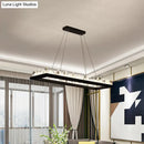 GobekUsa 23.5"/31.5" Simple Black Crystal Icicle LED Hanging Lamp, Warm/White Light