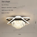 GobekUsa Crystal Industrial Pendant Chandelier Set for Modern Living Room and Bedroom Decor