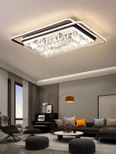 GobekUsa Crystal Industrial Pendant Chandelier Set for Modern Living Room and Bedroom Decor