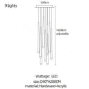 GobekUsa Crystal LED Chandelier for Stylish Home Lighting & Elegant Decor