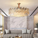 GobekUsa Black Crystal LED Chandelier for Living Room, Dining Room, Kitchen, Bedroom