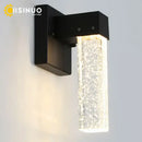 GobekUsa Crystal LED Outdoor Wall Light IP65 Waterproof Sconce for Balcony Garden