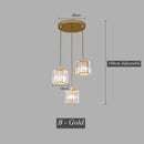 GobekUsa Crystal LED Pendant Chandelier for Dining Living Room Decor