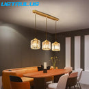 GobekUsa Crystal LED Pendant Chandelier for Dining Living Room Decor