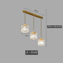 GobekUsa Crystal LED Pendant Chandelier for Dining Living Room Decor