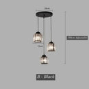 GobekUsa Crystal LED Pendant Chandelier for Dining Living Room Decor
