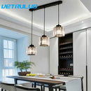 GobekUsa Crystal LED Pendant Chandelier for Dining Living Room Decor