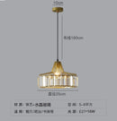 GobekUsa Modern Black Crystal LED Pendant Chandelier